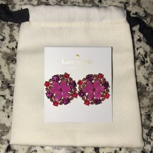 Kate Spade Pink Flower Earrings